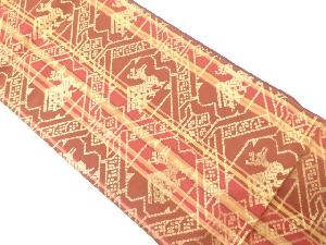 縞に有栖川文様織り出し袋帯